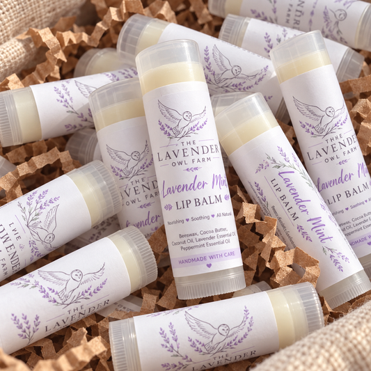 Lavender Mint Lip Balm | All Natural Beeswax Lip Balm