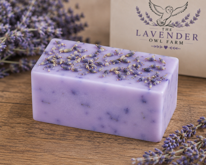 Lavender Bliss Handmade Soap | Shea Butter & Sweet Almond Oil | Small Batch Farm Crafted Lavender Soap