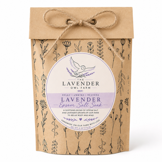 Lavender Epsom Salt Soak | Handcrafted Relaxing Bath Salt | 6 oz