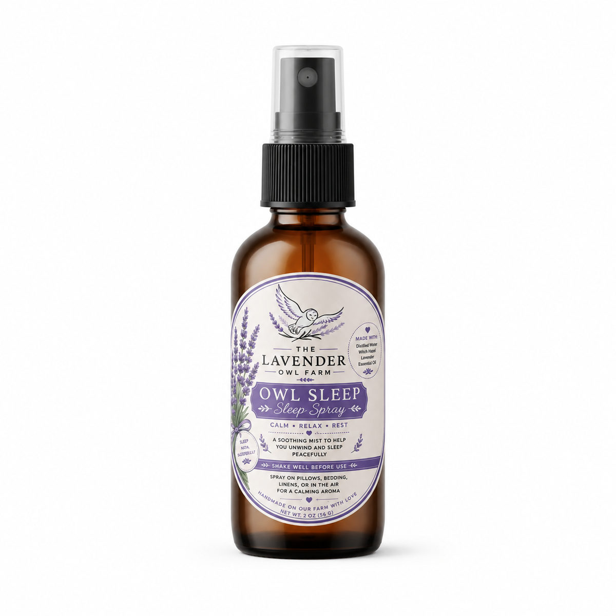 Lavender Sleep Spray | Pillow, Linen & Room Mist | Handmade on Our Pennsylvania Farm
