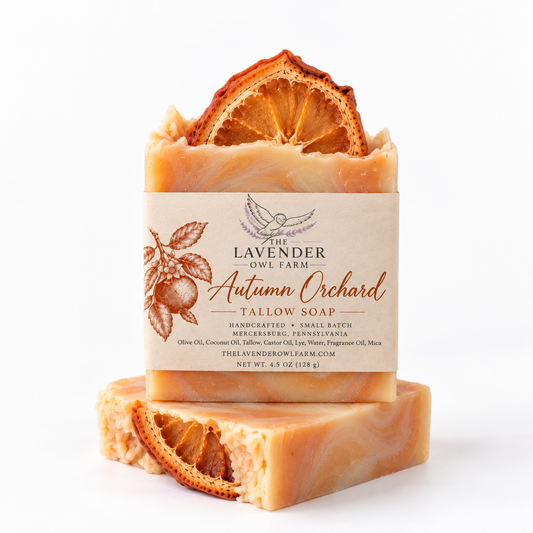 Handmade Tallow Soap | Autumn Orchard Apple, Orange & Spice
