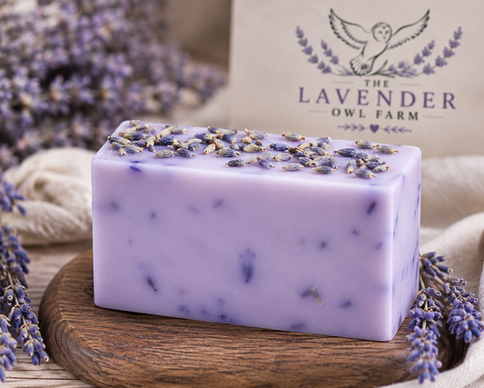 Lavender Bliss Handmade Soap | Shea Butter & Sweet Almond Oil | Small Batch Farm Crafted Lavender Soap