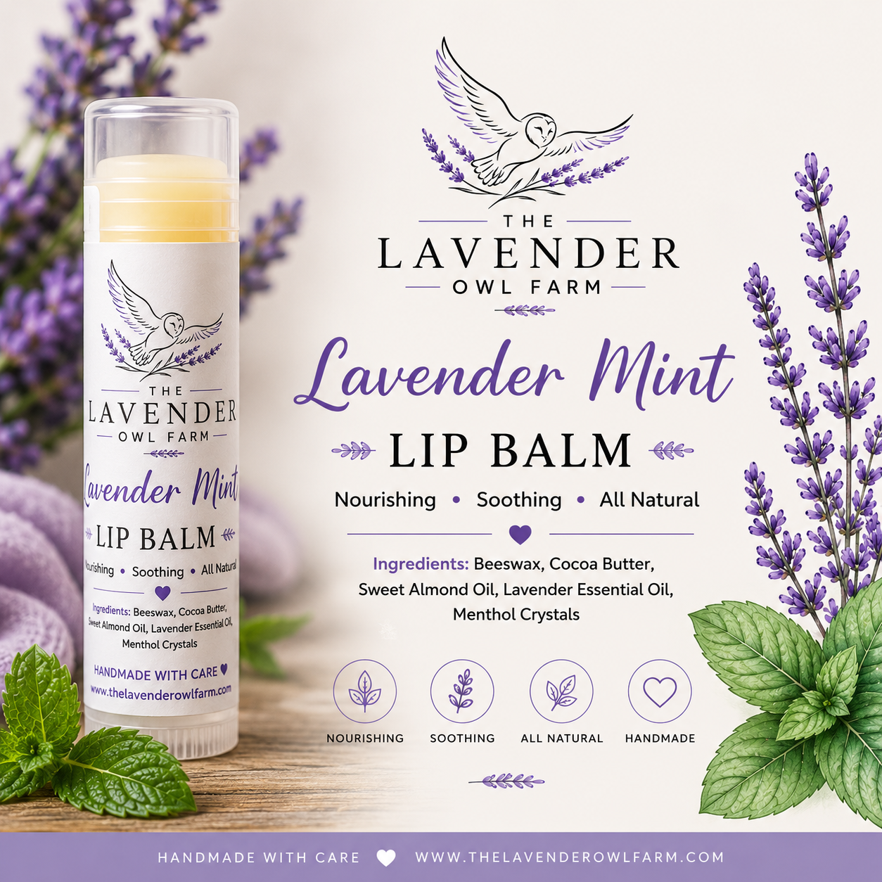 Lavender Relaxation Bundle | Sleep Spray, Epsom Salt & Lip Balm