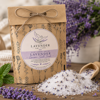 Lavender Relaxation Bundle | Sleep Spray, Epsom Salt & Lip Balm