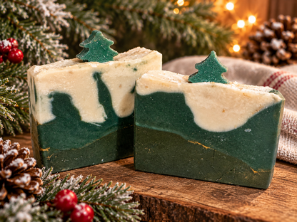 Nordic Christmas Soap | Evergreen Christmas Cold Process Soap