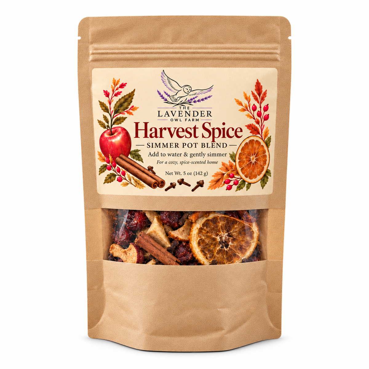 Harvest Spice Simmer Pot Blend – Natural Fall Home Fragrance | 5 oz