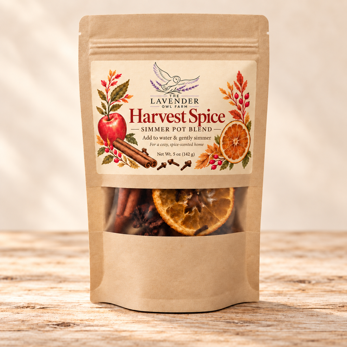 Harvest Spice Simmer Pot Blend – Natural Fall Home Fragrance | 5 oz