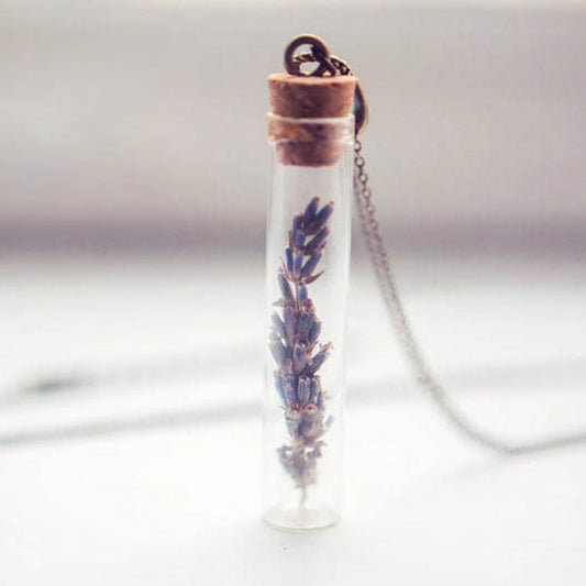 Pressed Flower Terrarium Necklace – Real Botanical Jewelry