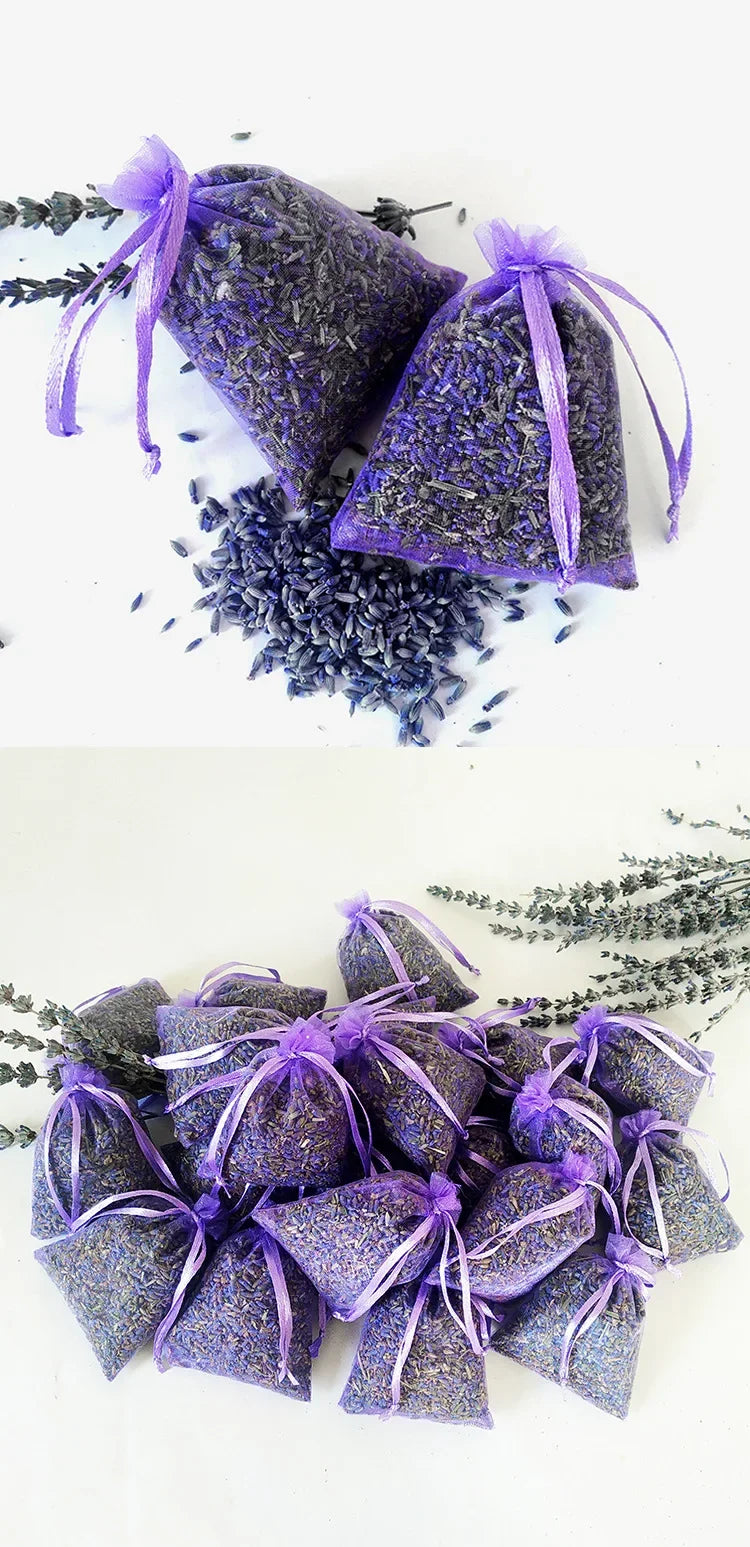 Natural Dried Lavender Sachets 10 Pc