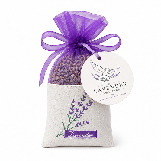 Hand-Dried Lavender Buds in Organza Bag | Farm Grown in Pennsylvania