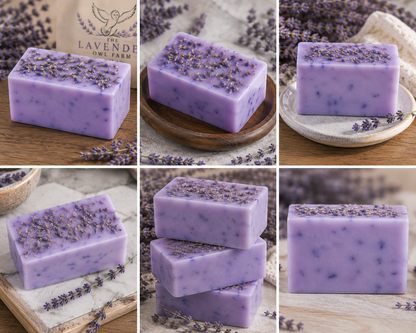 Lavender Bliss Handmade Soap | Shea Butter & Sweet Almond Oil | Small Batch Farm Crafted Lavender Soap