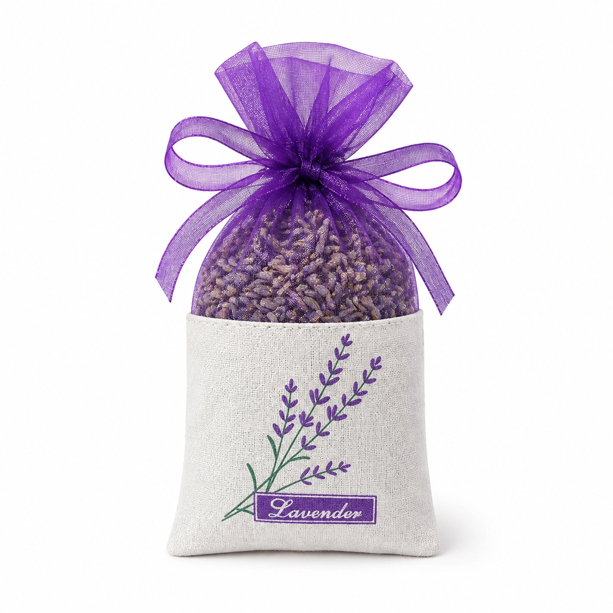 Hand-Dried Lavender Buds in Organza Bag | Farm Grown in Pennsylvania