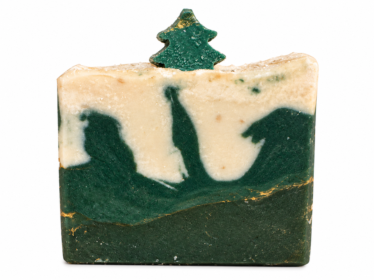 Nordic Christmas Soap | Evergreen Christmas Cold Process Soap
