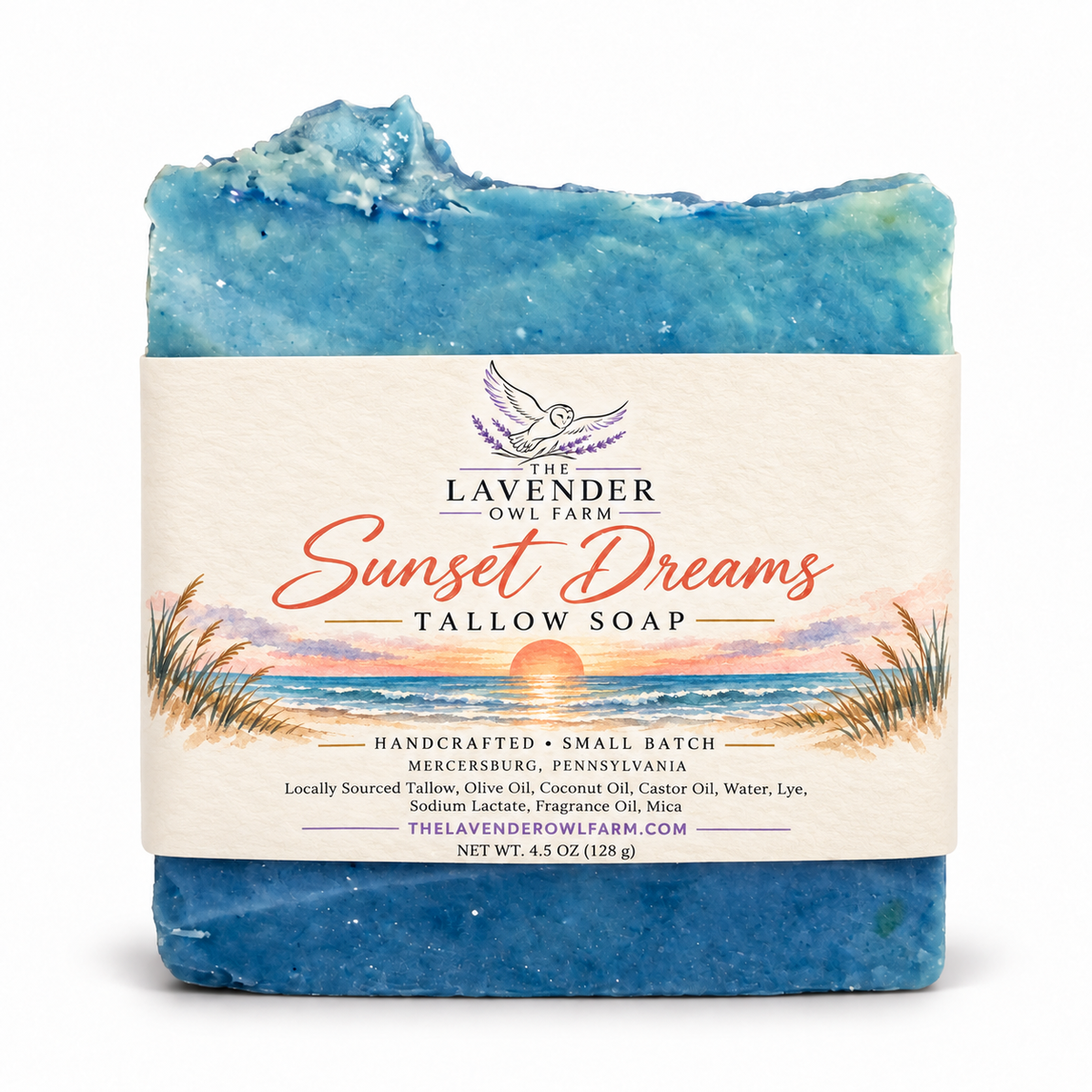 Sunset Dreams Tallow Soap | Fruity Floral Amber Artisan Soap